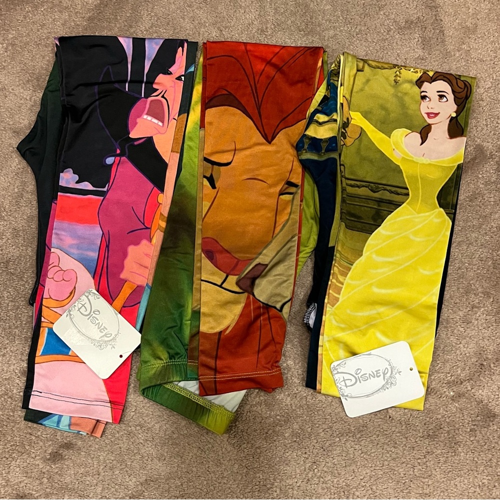 💙 2 for $20 - Bundle of 3 Disney Hot Topic Leggings